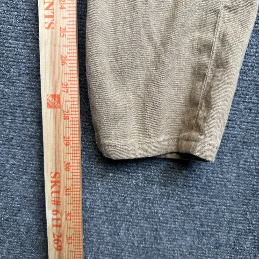 Banana Republic Traveler Pants Mens 30 Tan Maverick Linen Cotton Stretch Chino